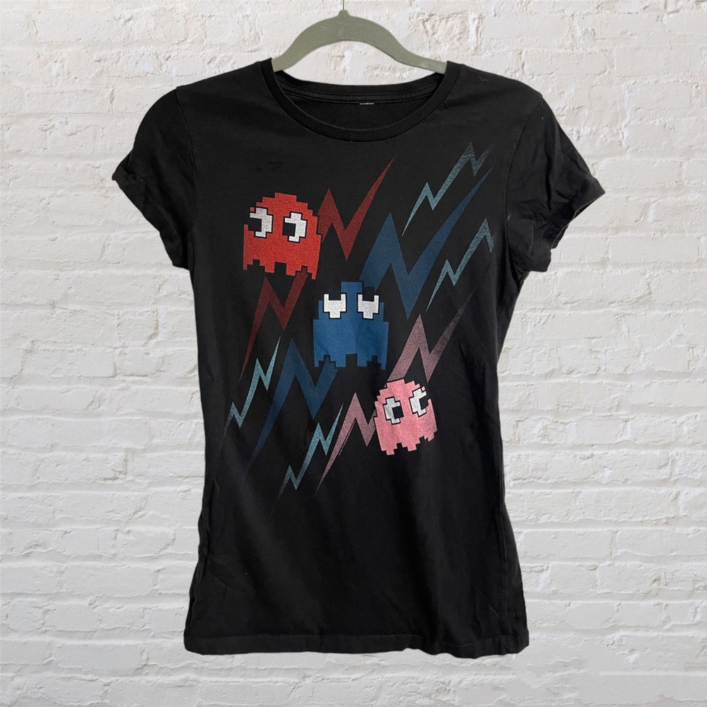 Retro Gamer Girl Pac-man ghost graphic women’s t-shirt